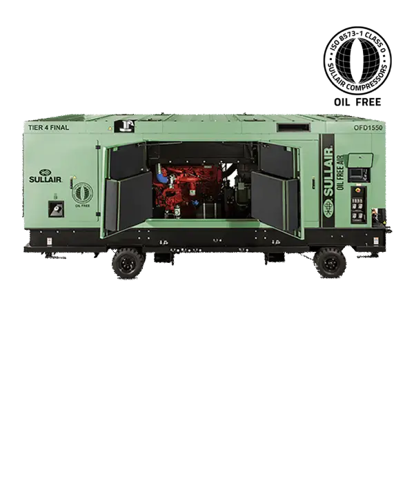 OFD1550 T4F Oil Free Portable Diesel Rotary Screw Compressor