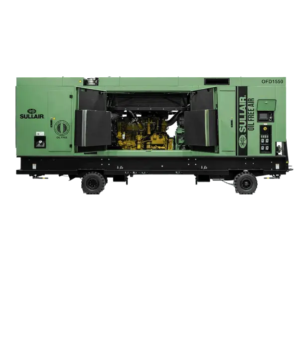 OFD1550 T3 Oil Free Portable Diesel Rotary Screw Compressor